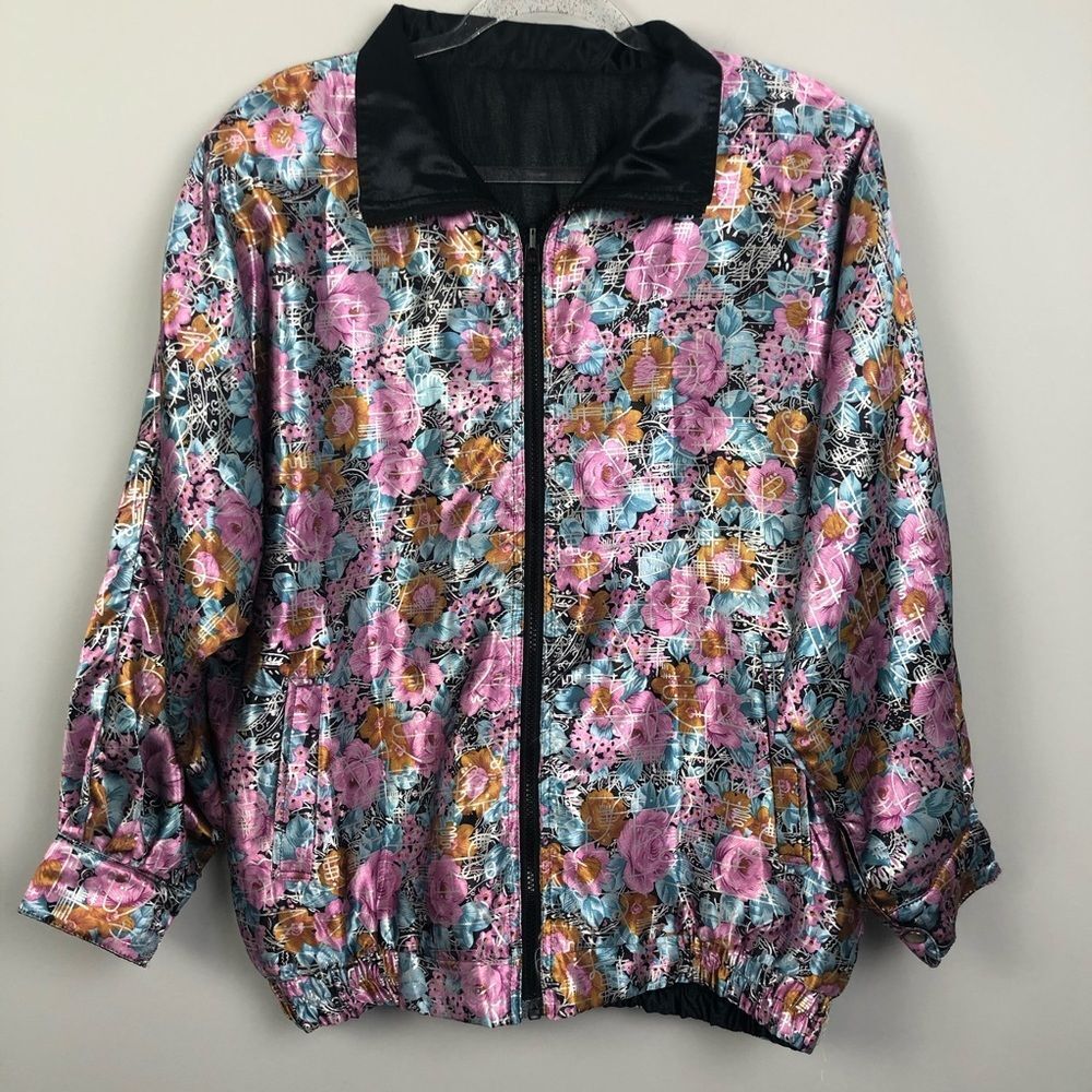 Reversible Floral/Black Jacket